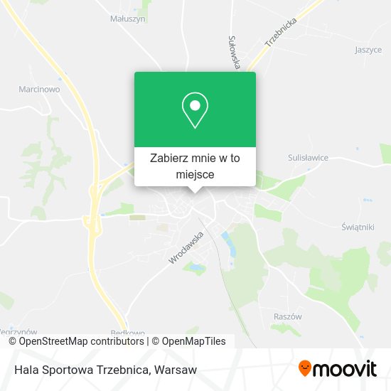 Mapa Hala Sportowa Trzebnica