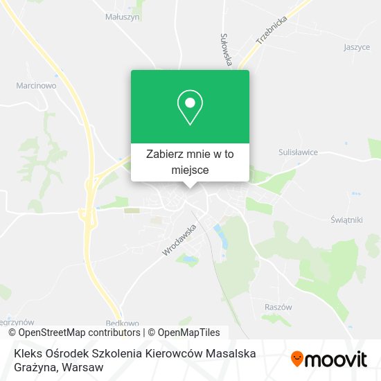 Mapa Kleks Ośrodek Szkolenia Kierowców Masalska Grażyna