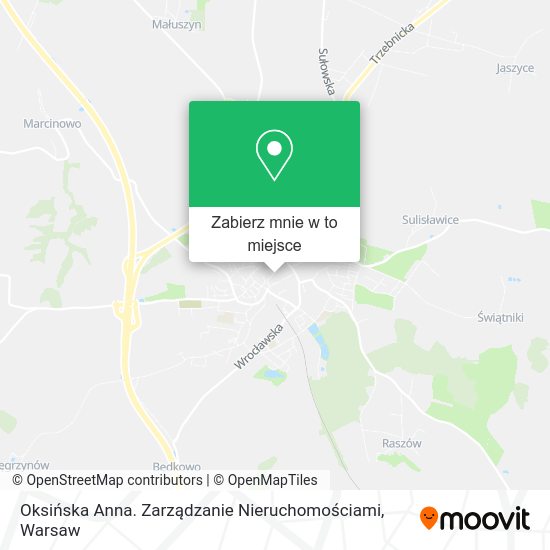 Mapa Oksińska Anna. Zarządzanie Nieruchomościami