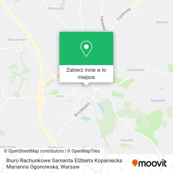 Mapa Biuro Rachunkowe Samanta Elżbieta Kopaniecka Marianna Ogonowska