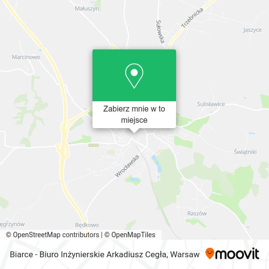 Mapa Biarce - Biuro Inżynierskie Arkadiusz Cegła