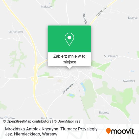 Mapa Mrozińska-Antolak Krystyna. Tłumacz Przysięgły Jęz. Niemieckiego