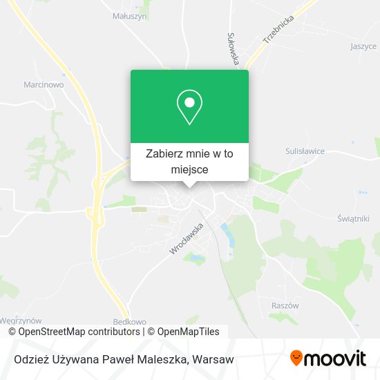 Mapa Odzież Używana Paweł Maleszka