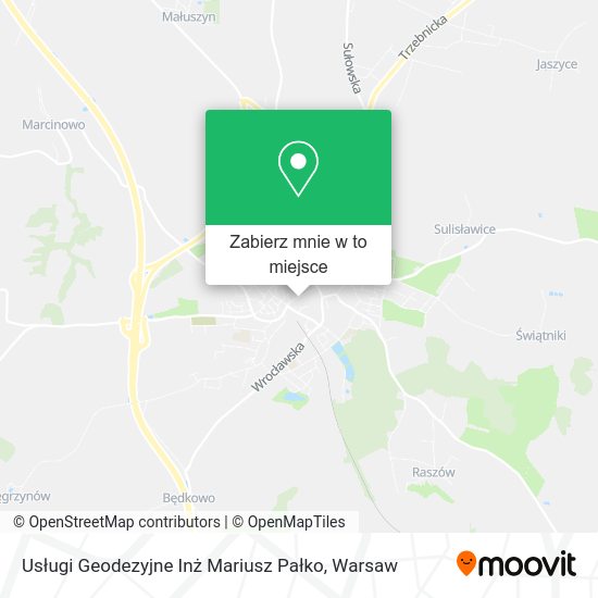 Mapa Usługi Geodezyjne Inż Mariusz Pałko