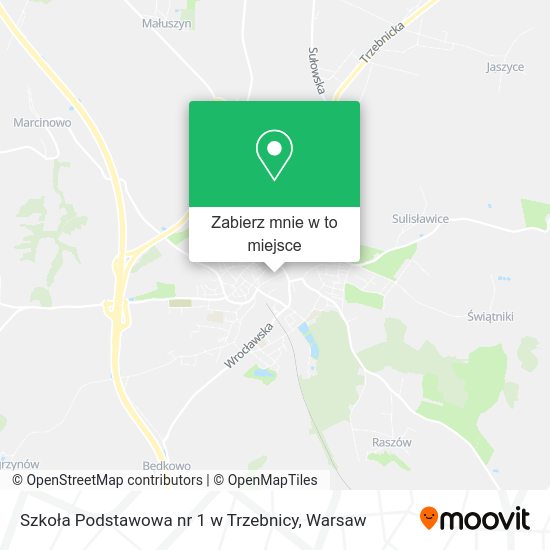 Mapa Szkoła Podstawowa nr 1 w Trzebnicy