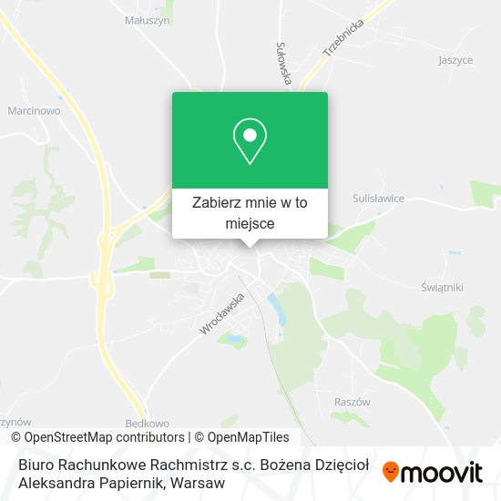 Mapa Biuro Rachunkowe Rachmistrz s.c. Bożena Dzięcioł Aleksandra Papiernik