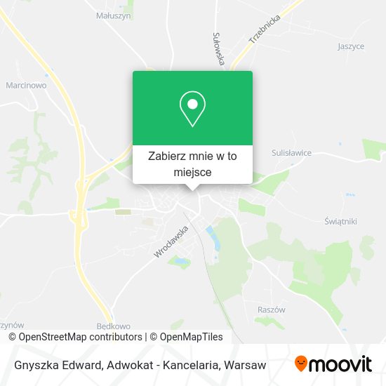 Mapa Gnyszka Edward, Adwokat - Kancelaria