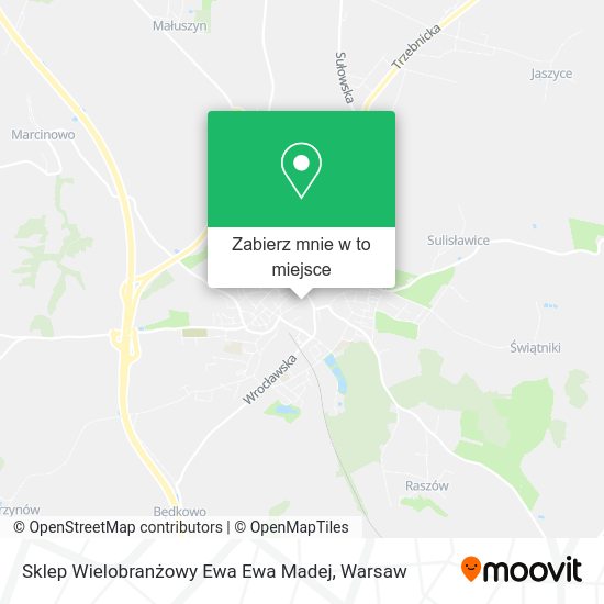 Mapa Sklep Wielobranżowy Ewa Ewa Madej