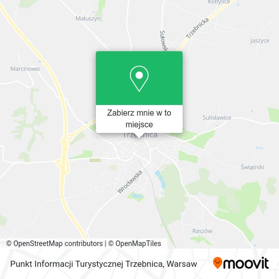 Mapa Punkt Informacji Turystycznej Trzebnica