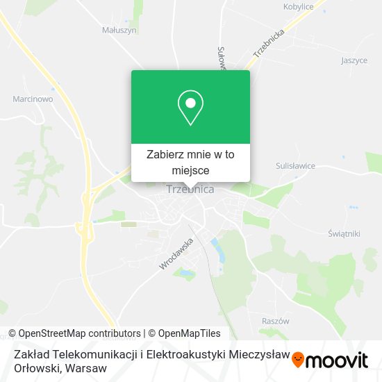 Mapa Zakład Telekomunikacji i Elektroakustyki Mieczysław Orłowski