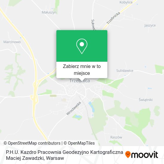 Mapa P.H.U. Kazdro Pracownia Geodezyjno Kartograficzna Maciej Zawadzki