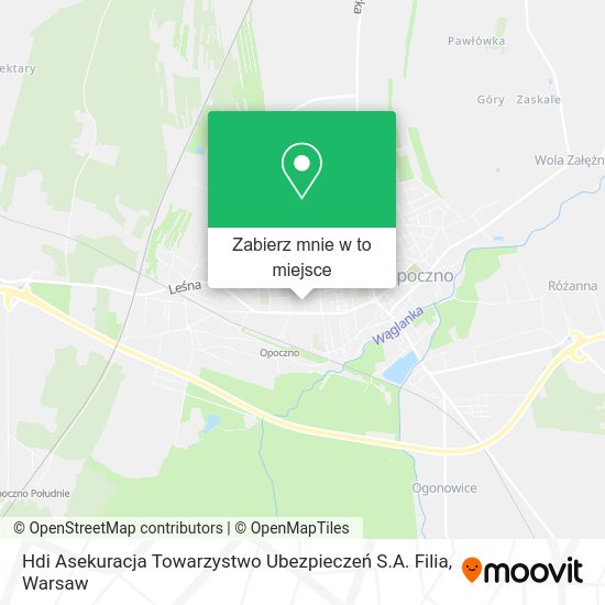 Mapa Hdi Asekuracja Towarzystwo Ubezpieczeń S.A. Filia