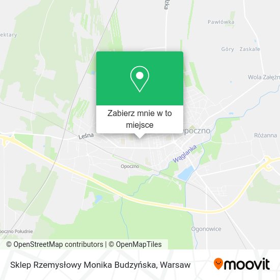 Mapa Sklep Rzemysłowy Monika Budzyńska