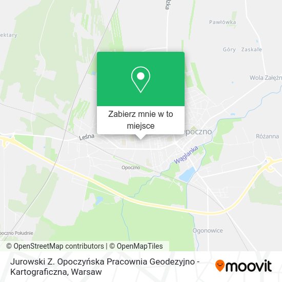 Mapa Jurowski Z. Opoczyńska Pracownia Geodezyjno - Kartograficzna