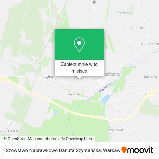 Mapa Szewstwo Naprawkowe Danuta Szymańska