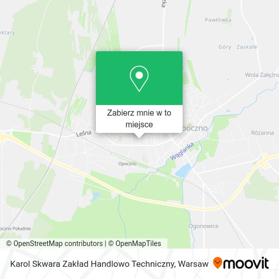 Mapa Karol Skwara Zakład Handlowo Techniczny