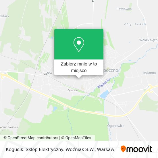 Mapa Kogucik. Sklep Elektryczny. Woźniak S.W.