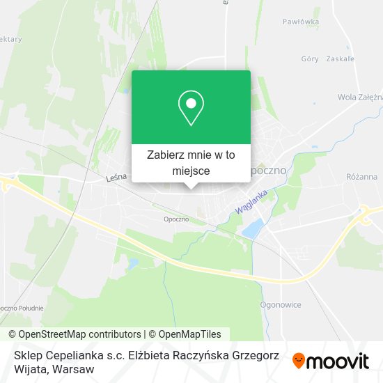 Mapa Sklep Cepelianka s.c. Elżbieta Raczyńska Grzegorz Wijata