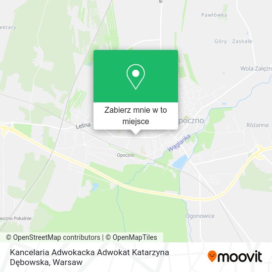 Mapa Kancelaria Adwokacka Adwokat Katarzyna Dębowska