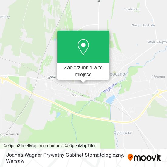 Mapa Joanna Wagner Prywatny Gabinet Stomatologiczny