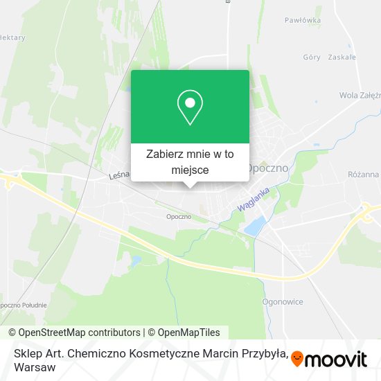 Mapa Sklep Art. Chemiczno Kosmetyczne Marcin Przybyła