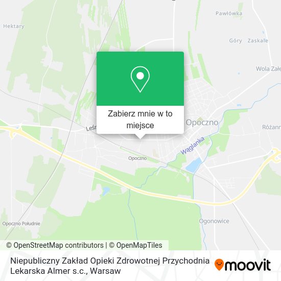 Mapa Niepubliczny Zakład Opieki Zdrowotnej Przychodnia Lekarska Almer s.c.