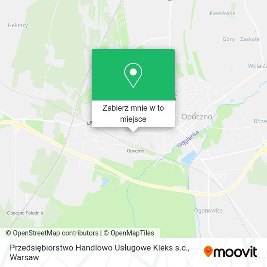 Mapa Przedsiębiorstwo Handlowo Usługowe Kleks s.c.