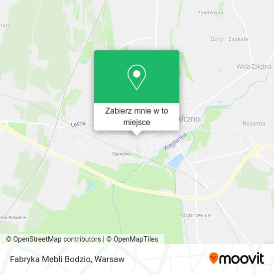 Mapa Fabryka Mebli Bodzio