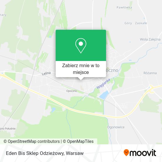 Mapa Eden Bis Sklep Odzieżowy