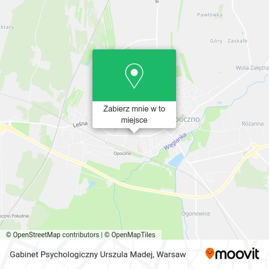 Mapa Gabinet Psychologiczny Urszula Madej