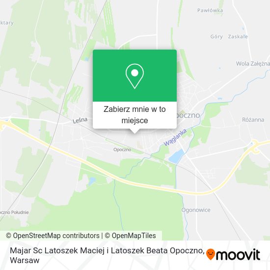 Mapa Majar Sc Latoszek Maciej i Latoszek Beata Opoczno