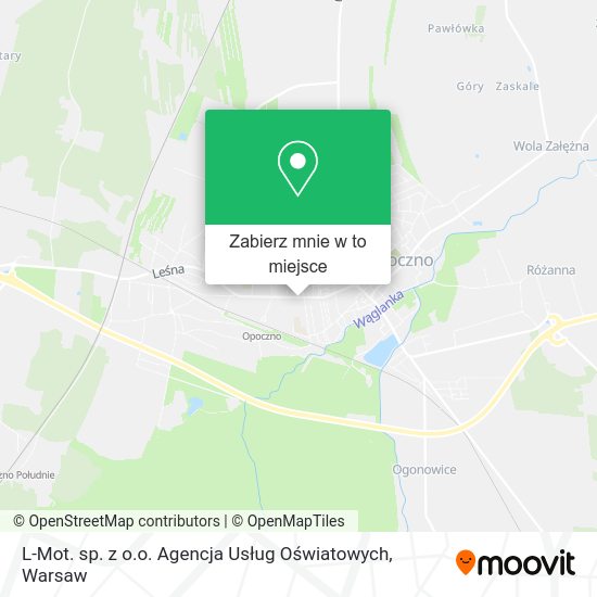 Mapa L-Mot. sp. z o.o. Agencja Usług Oświatowych