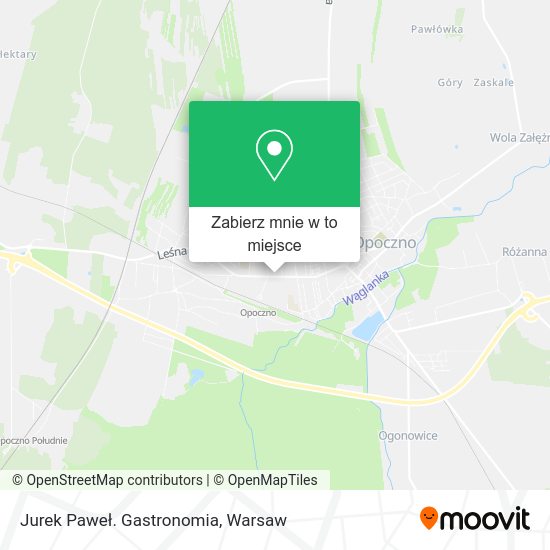 Mapa Jurek Paweł. Gastronomia