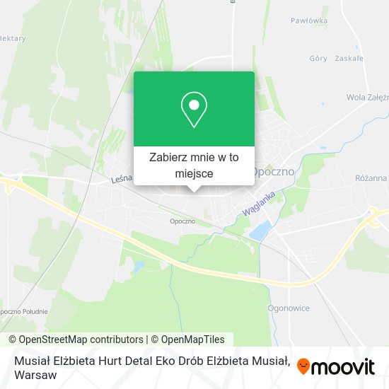 Mapa Musiał Elżbieta Hurt Detal Eko Drób Elżbieta Musiał