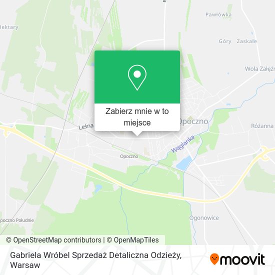 Mapa Gabriela Wróbel Sprzedaż Detaliczna Odzieży