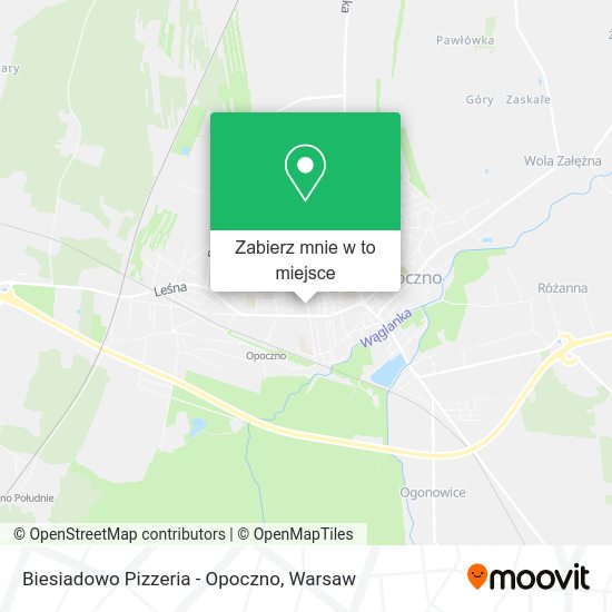 Mapa Biesiadowo Pizzeria - Opoczno