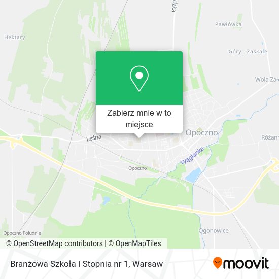 Mapa Branżowa Szkoła I Stopnia nr 1