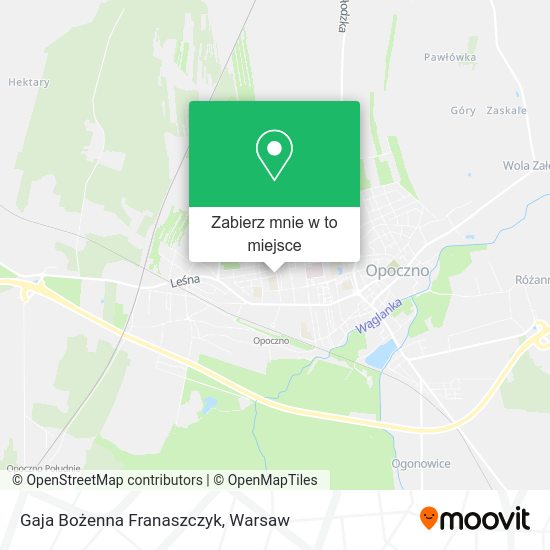 Mapa Gaja Bożenna Franaszczyk