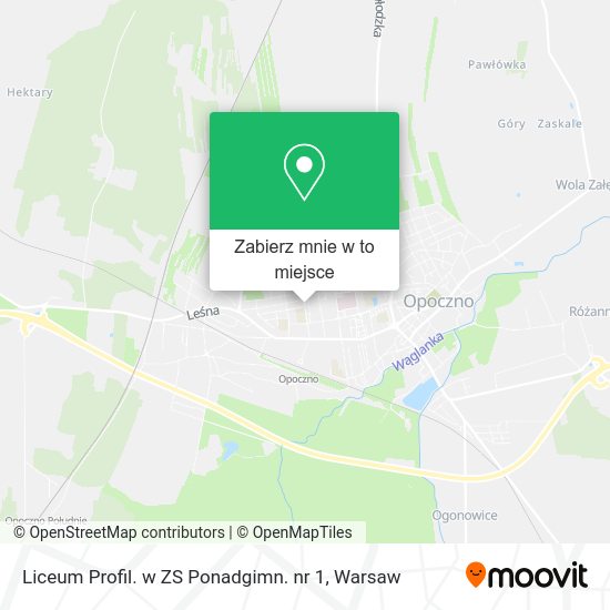 Mapa Liceum Profil. w ZS Ponadgimn. nr 1