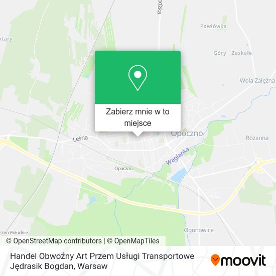 Mapa Handel Obwoźny Art Przem Usługi Transportowe Jędrasik Bogdan