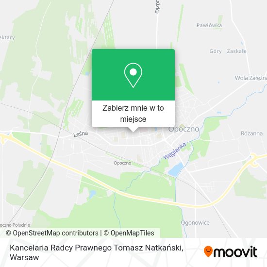 Mapa Kancelaria Radcy Prawnego Tomasz Natkański