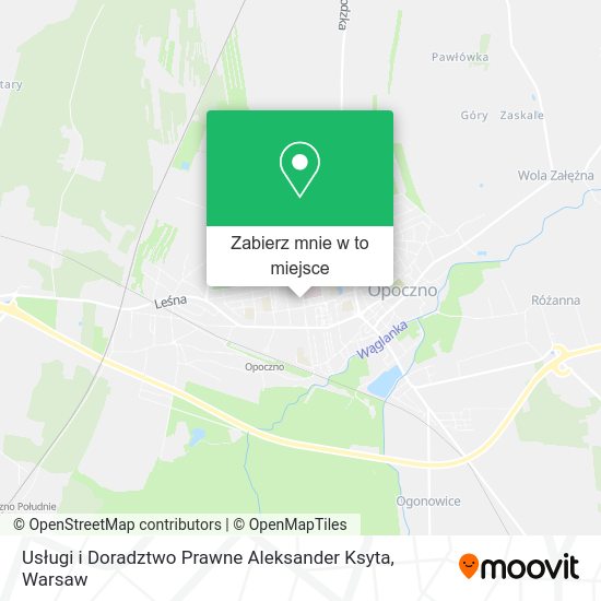 Mapa Usługi i Doradztwo Prawne Aleksander Ksyta