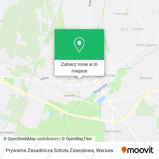 Mapa Prywatna Zasadnicza Szkoła Zawodowa