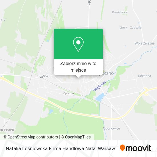 Mapa Natalia Leśniewska Firma Handlowa Nata