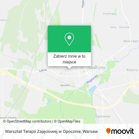 Mapa Warsztat Terapii Zajęciowej w Opocznie