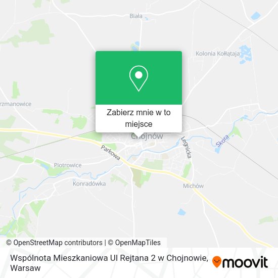 Mapa Wspólnota Mieszkaniowa Ul Rejtana 2 w Chojnowie