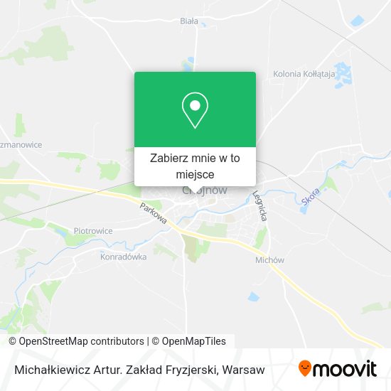 Mapa Michałkiewicz Artur. Zakład Fryzjerski