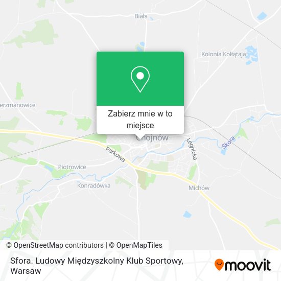 Mapa Sfora. Ludowy Międzyszkolny Klub Sportowy