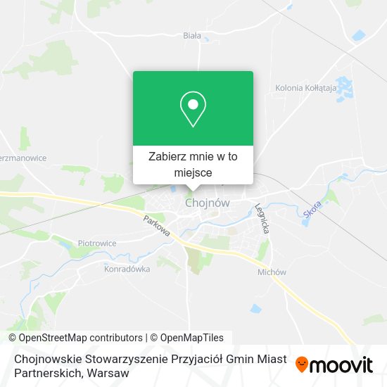 Mapa Chojnowskie Stowarzyszenie Przyjaciół Gmin Miast Partnerskich