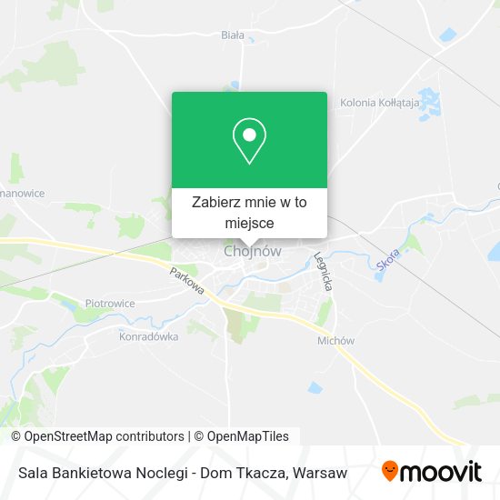 Mapa Sala Bankietowa Noclegi - Dom Tkacza